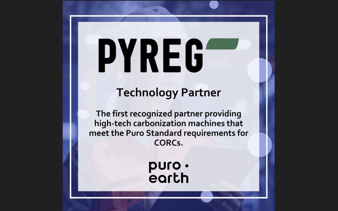 puro.earth & PYREG empower biochar suppliers to mone­tize their carbon removal activities